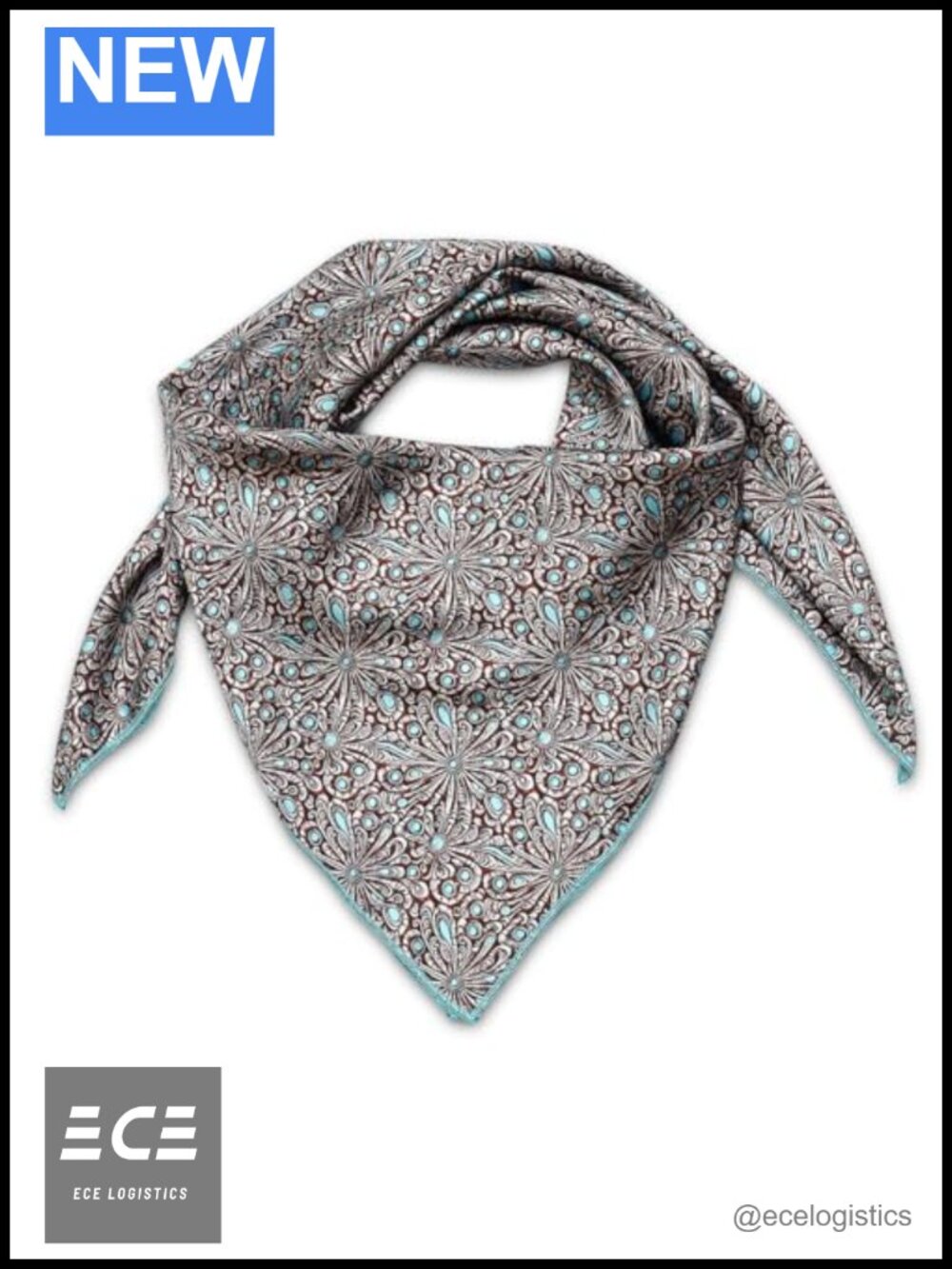 36 Inch Silk Blend Wild Rag Western Cowboy Bandana Square Scarf